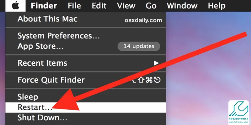 ریستارت کردن آی مک در حالت ریکاوری