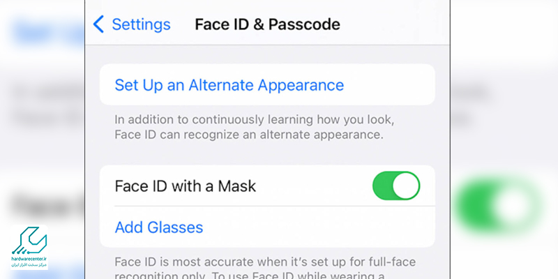 افزودن چهره دوم به Face ID از ترفند های آی او اس 12