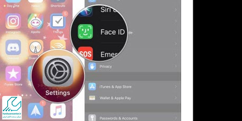 نحوه قفل کردن برنامه در آیفون توسط فیس آیدی