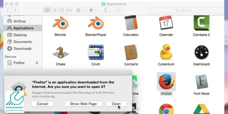 مراحل نصب فایل dmg در لپ تاپ اپل